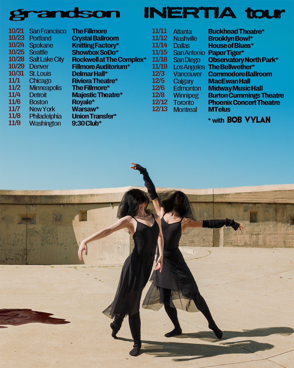grandson The Inertia Tour Poster 2026